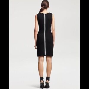 Kenneth Cole New York Black Sleeveless Sheath Dress Zipper Detail Women's‎ Sz 10